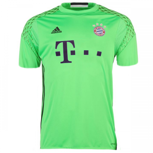 2016-17 Bayern Munich Green Goalkeeper Soccer Jersey